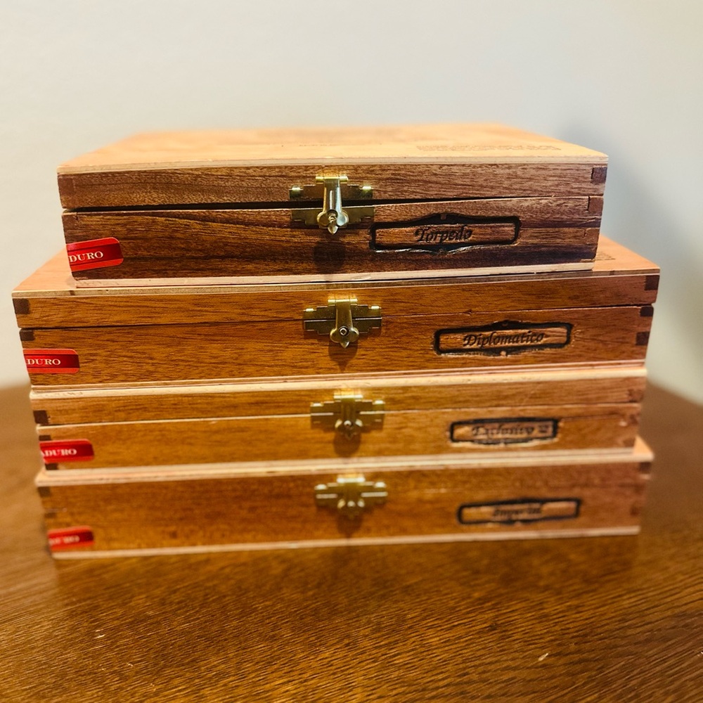 Padron Wooden Cigar Boxes - set of 4